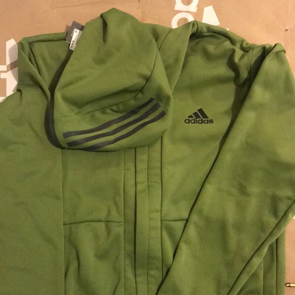 Adidas olive green jacket - Picture 2 of 4